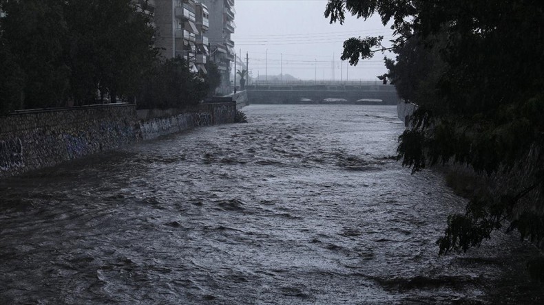 Yunanistan’da sağanak sonrası sel meydana geldi