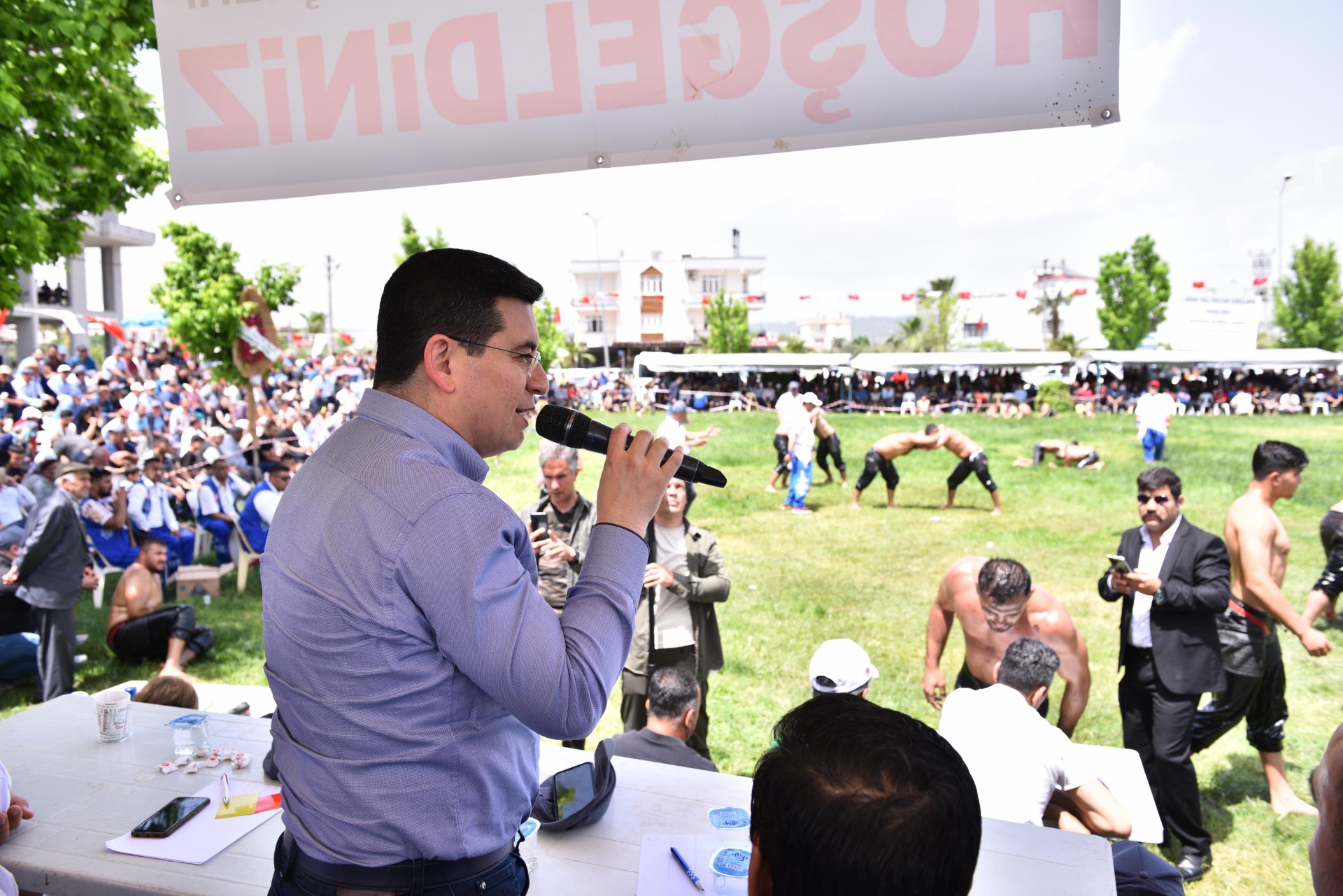 Kepez’den pehlivanlar diyarı Antalya’ya yakışır er meydanı