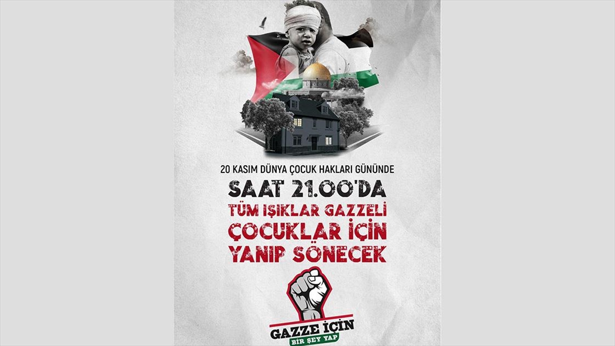 Filistin’deki çocuklar için saat 21.00’de ışıklar yanıp sönecek