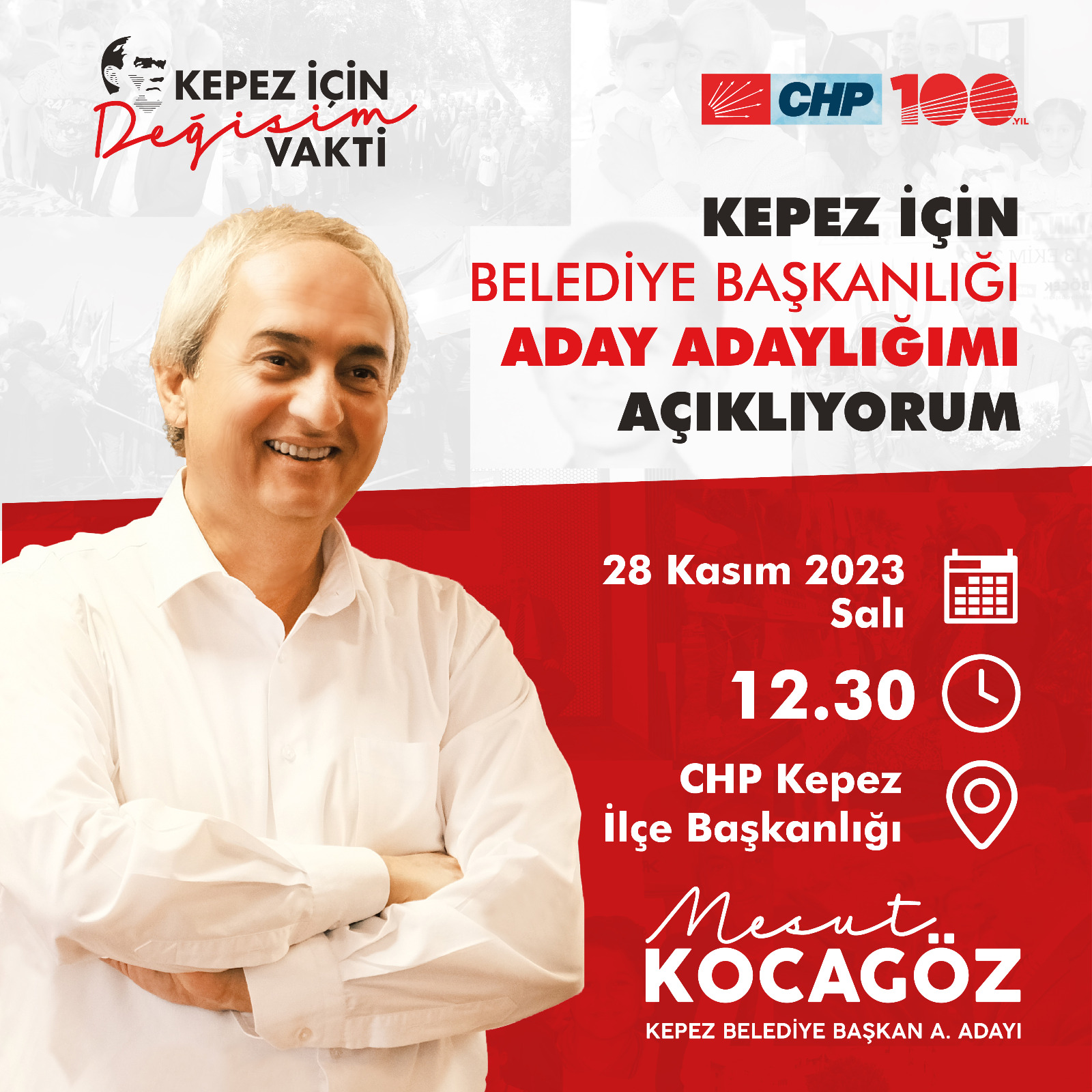 28 Kasım’da Aday adaylığını açıklayacak olan Mesut Kocagöz saha çalışmalarına hızlı başladı