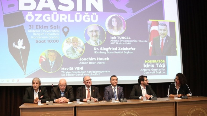 Nürnberg basın heyeti Akdeniz Üniversitesi’nde