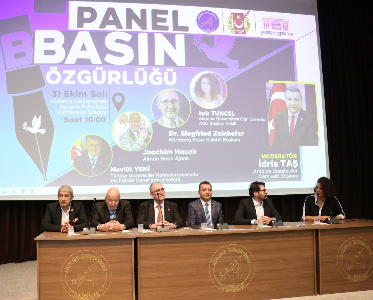 Nürnberg basın heyeti Akdeniz Üniversitesi’nde