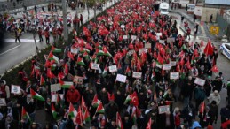 Ankara’da binlerce kişinin katılımıyla “Büyük Gazze Yürüyüşü ve Mitingi” düzenlendi