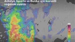Meteorolojiden Akdeniz’in batısı için fırtına, Antalya, Isparta ve Burdur için kuvvetli sağanak uyarısı