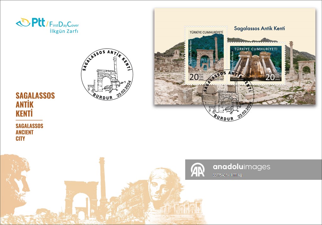 PTT’den “Sagalassos Antik Kenti” konulu anma pulu ve ilk gün zarfı