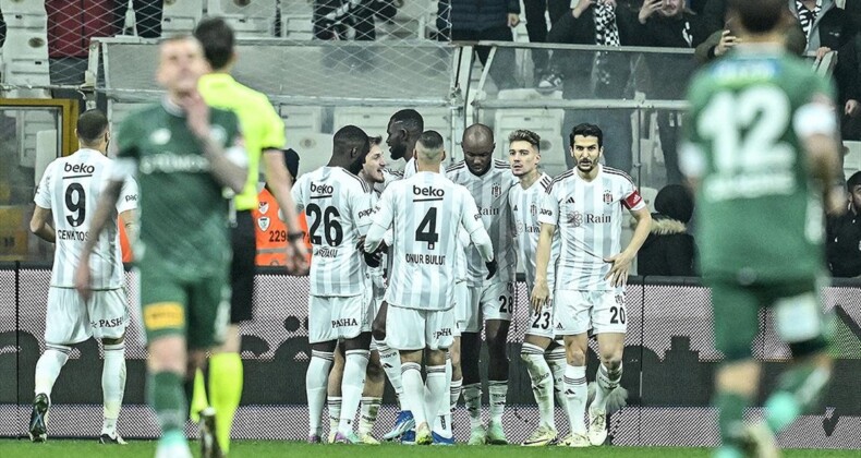 Beşiktaş, sahasında 3 puana 2 golle ulaştı