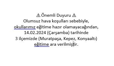 Son dakika: Antalya’nın 3 ilçesinde eğitime 1 gün daha ara verildi