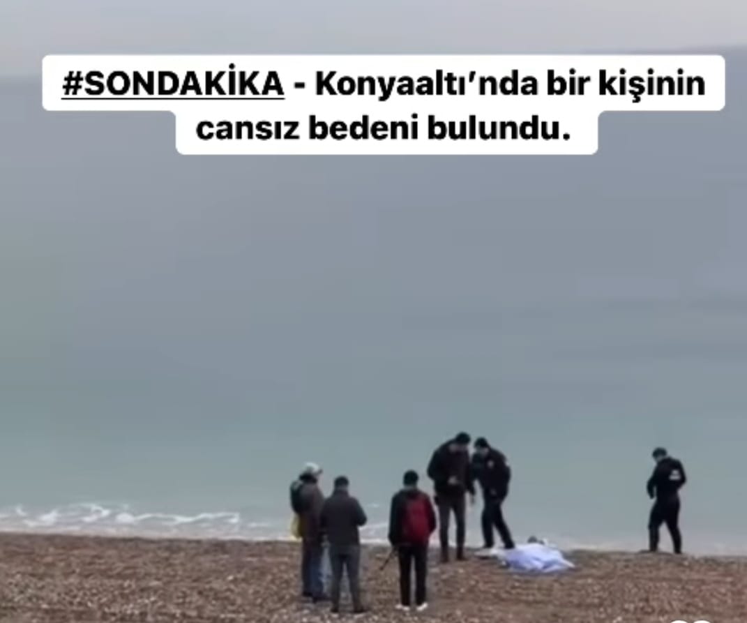 Antalya’da sahilde erkek cesedi bulundu