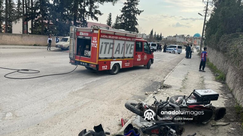 Osmaniye’de otomobille çarpışan motosikletin sürücüsü öldü