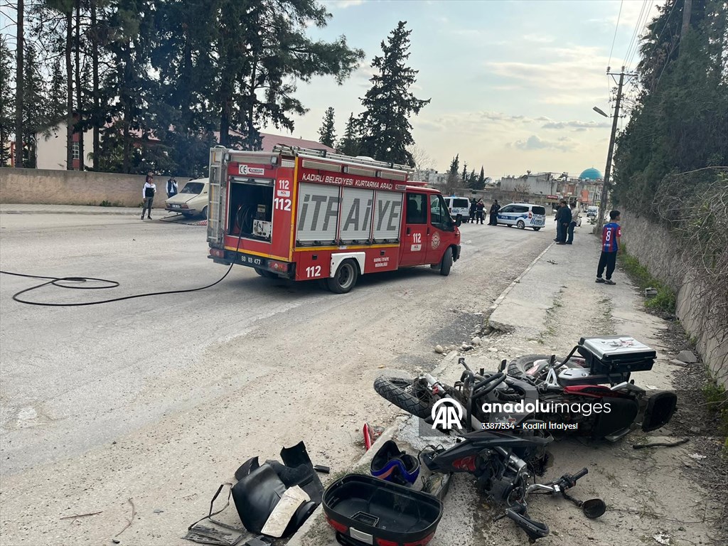 Osmaniye’de otomobille çarpışan motosikletin sürücüsü öldü