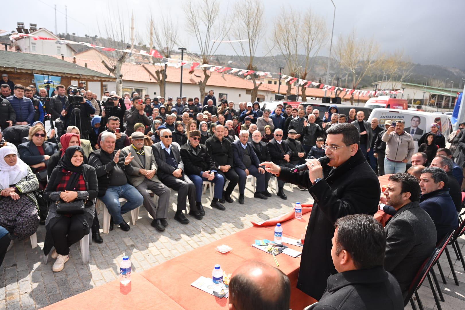 Cumhur İttifakı’nın adayı Tütüncü, seçim çalışmalarını sürdürüyor