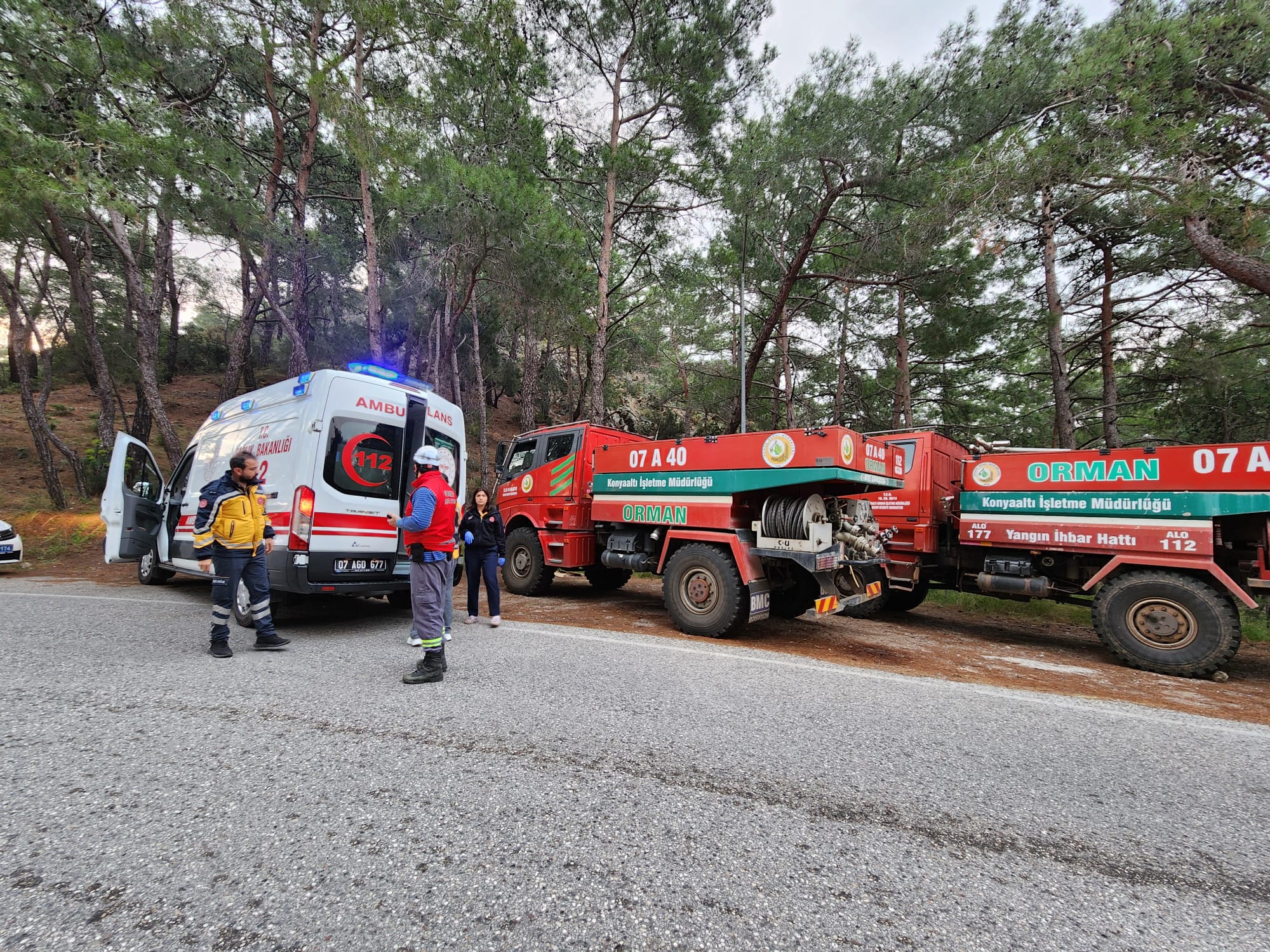 Antalya’da ormanlık alanda çıkan yangın kontrol altına alındı