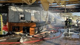 Alanya’da büfede çıkan yangın hasara neden oldu