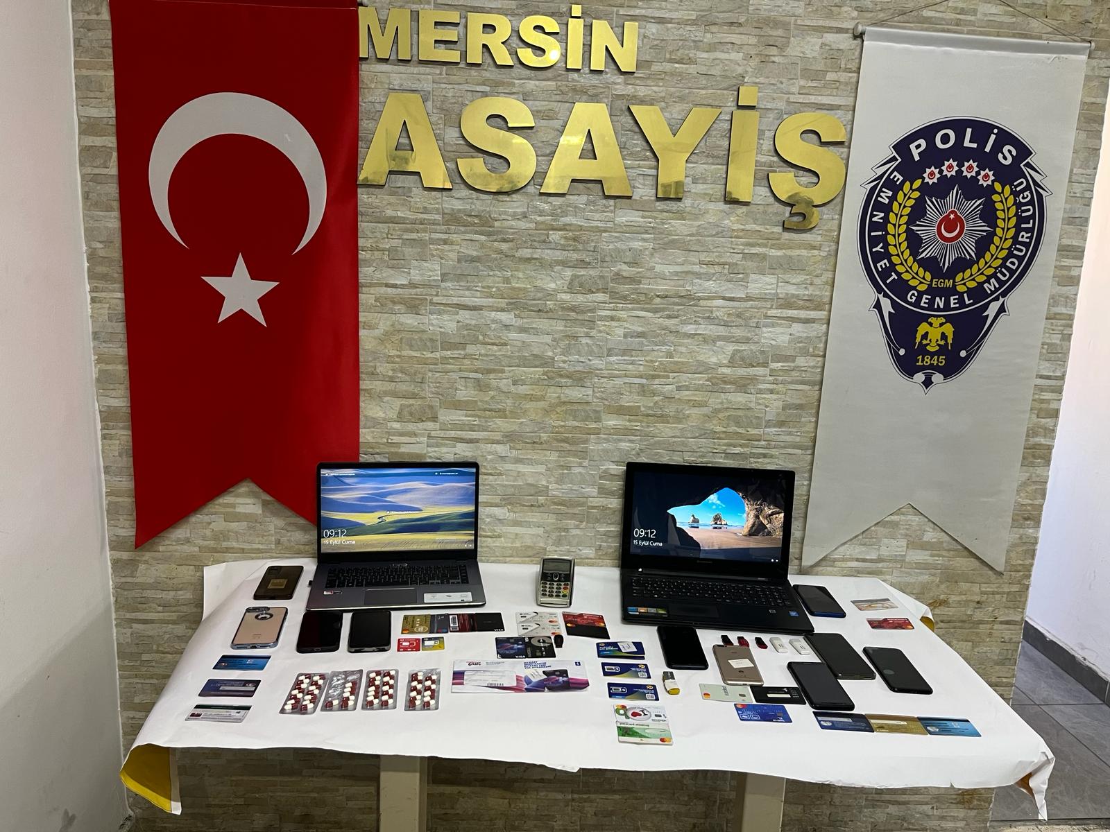 Mersin’de “sazan sarmalı” yöntemiyle dolandırıcılık iddiasıyla 6 şüpheli yakalandı