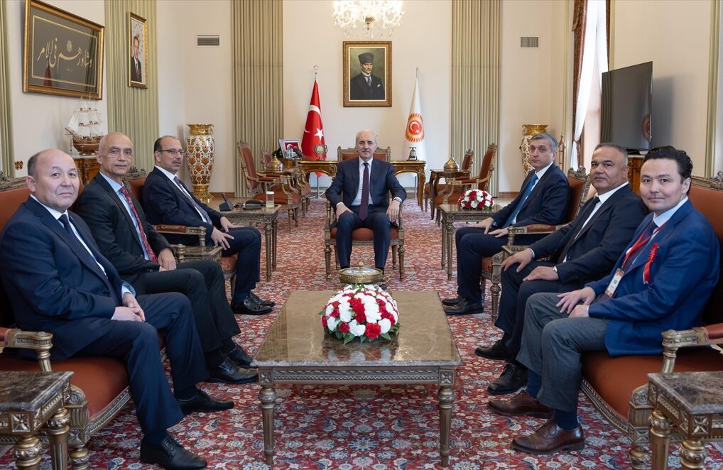 TBMM Başkanı Kurtulmuş, Türk dünyası ülkelerinden gelen sayıştay başkanlarını kabul etti