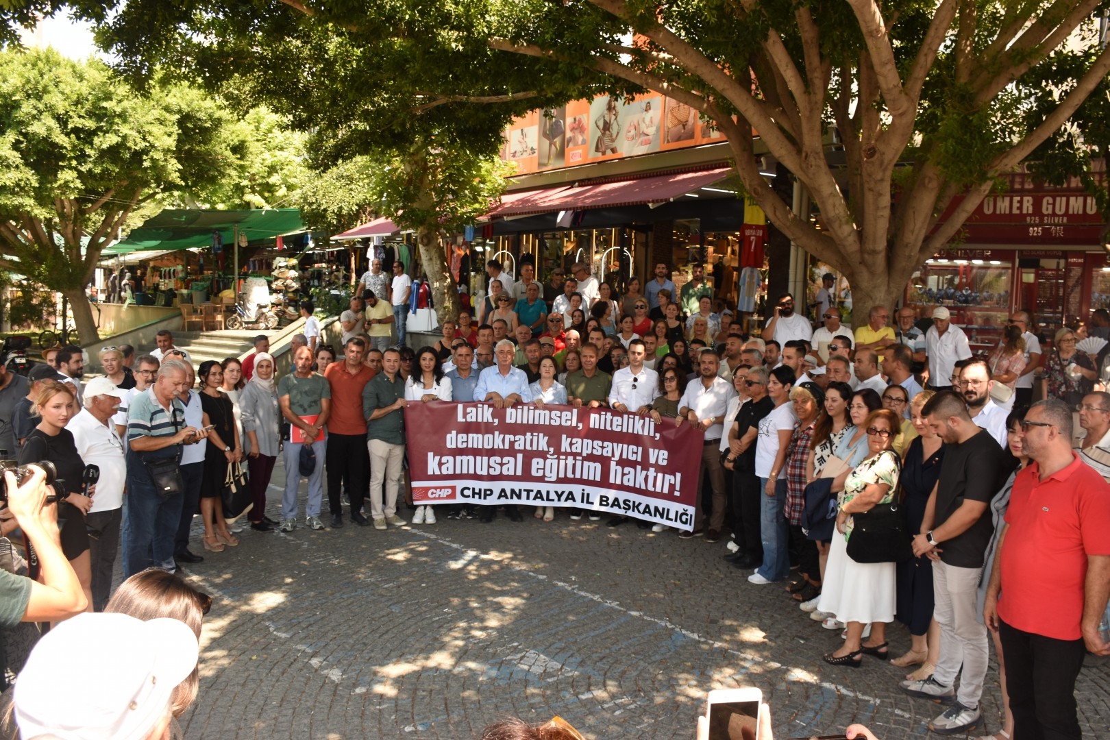 CHP Antalya 24 Saat Eğitim Maratonu Basın Açıklaması
