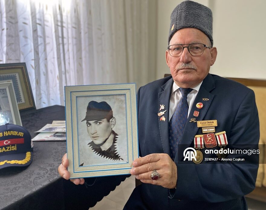 KIBRIS BARIŞ HAREKATI’NIN 50. YILI – Mersinli Kıbrıs gazisi 50 yıl önceki cesaret ve kararlılığını koruyor