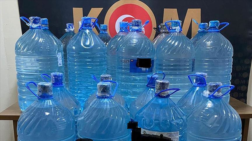 Samsun’da 706 litre etil alkol ele geçirildi
