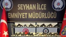 Adana’da operasyon ve denetimlerde 72 silah ele geçirildi