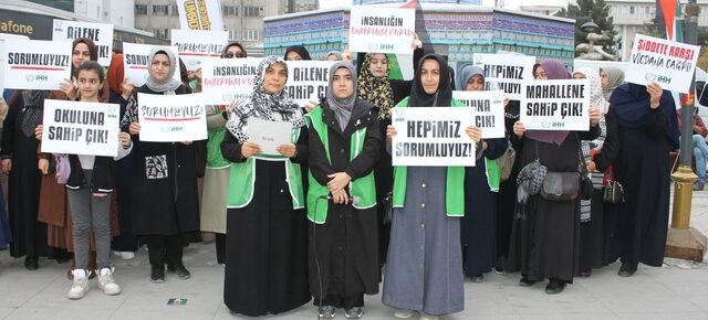 Van’da kadına yönelik şiddete tepki gösterildi