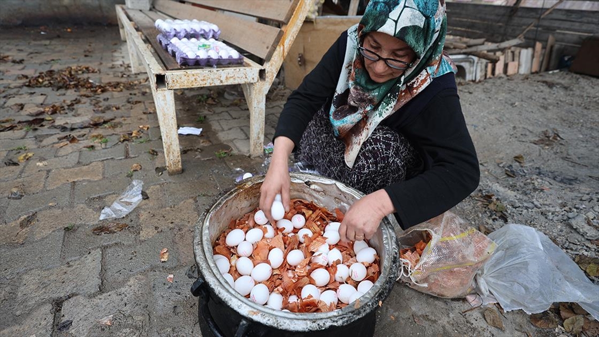 Iğdır’da renk renk süslenen yumurtalar nevruza “renk” katıyor