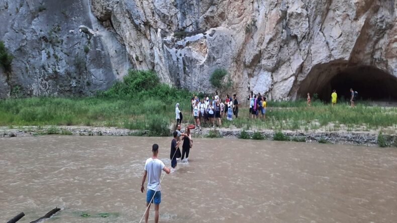 Kapıkaya Kanyonu’nda debinin yükselmesiyle heyacanlı anlar yaşandı