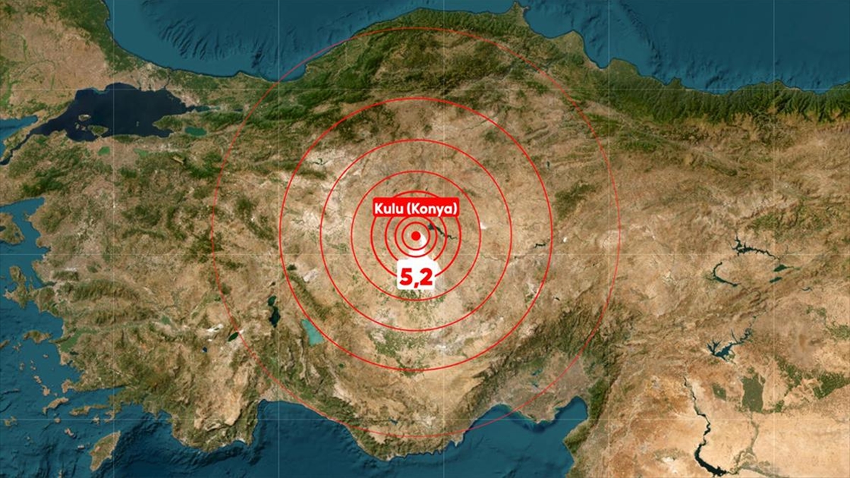 Konya’nın Kulu ilçesinde 5,2 büyüklüğünde deprem!