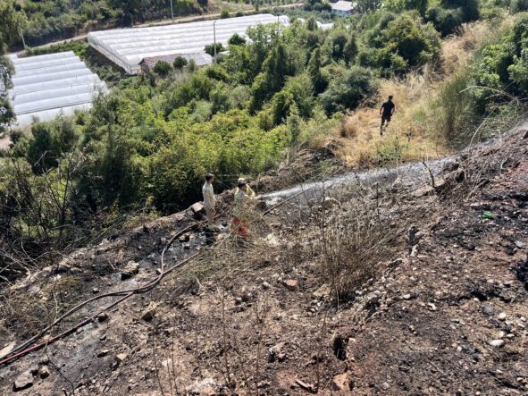 kalpgazetesi.com-Kontrol altına alınan Antalya- Kumluca'daki yangında 1 hektar alanın zarar gördüğü bildirildi