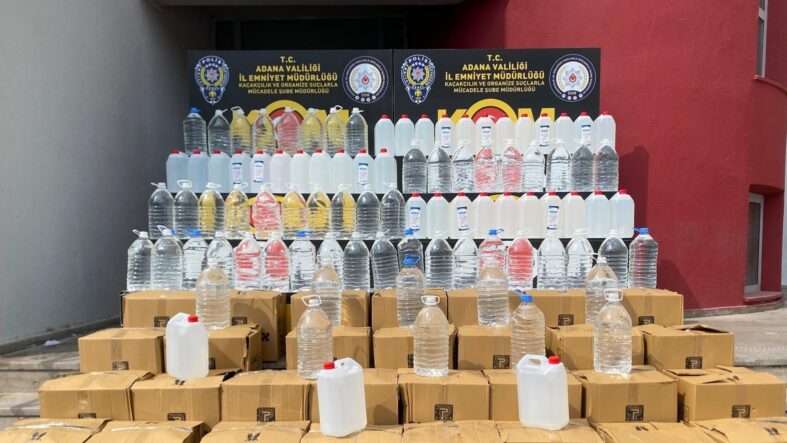 kalpgazetesi.com-Adana Polisi, 2 Ton Kaçak Etil Alkole Geçit Vermedi