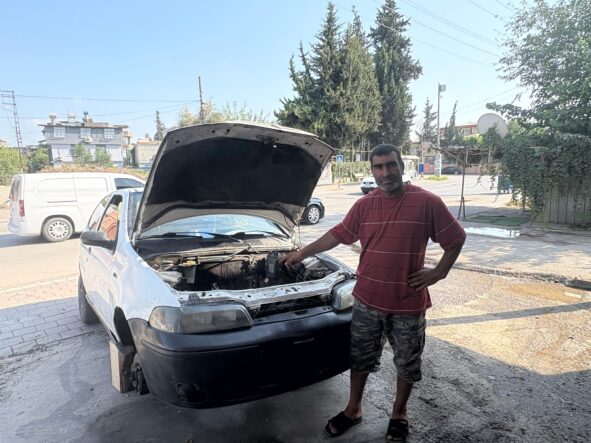 kalpgazetesi.com-Adana'da Tamirci Skandalı Araç Motoru ve Akü bir anda kayboldu