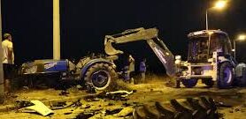 kalpgazetesi.com-Traktör ile otomobilin çarpışması sonucu 2 kişi yaralandı