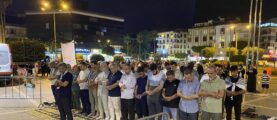 Alanya ilçesinde, İsrail’in Gazze’de gazetecileri öldürmesine protesto edildi