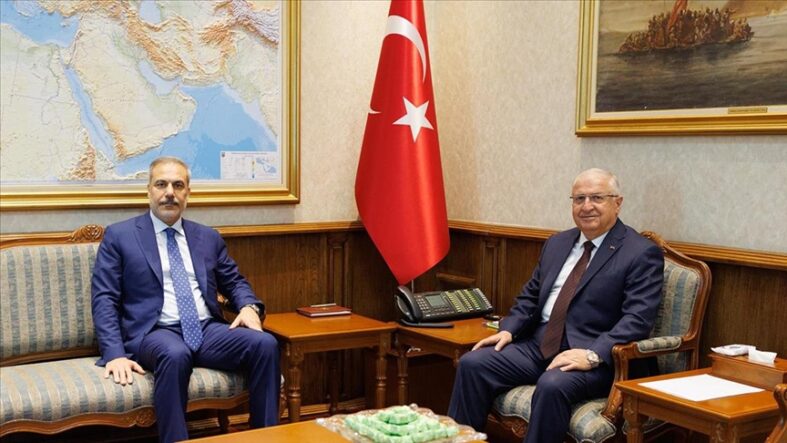 kalpgazetesi.com-Milli Savunma Bakanı Güler, Dışişleri Bakanı Fidan ile görüştü